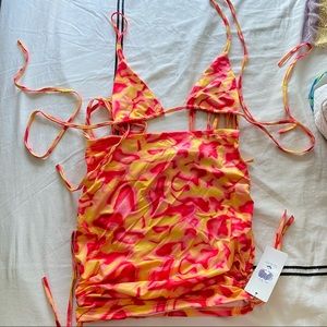 Colorful bathing suit Set
